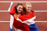 Emma Oosterwegel en Anouk Vetter. Getty Images