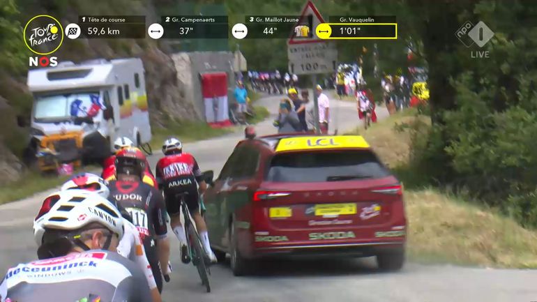 Woeste reacties na 'schandalige' actie in Tour de France: 'Wat een randdebielen'