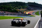 Max Verstappen op Spa. Getty Images