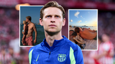 Frenkie de Jong deelt liefdevolle plaatjes van heerlijke vakantie: 'Volledig opgeladen'