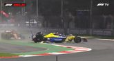 De heftige crash in beeld © F1TV