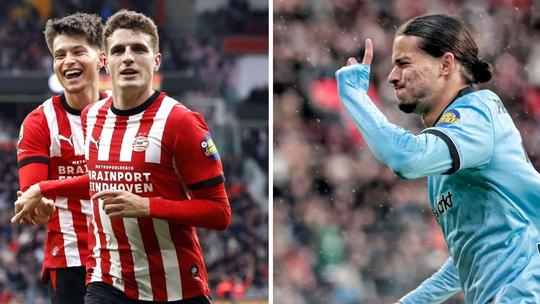 Dit zijn de rapportcijfers bij PSV - Feyenoord: twee uitblinkers, drie spelers zakken door het ijs