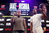 Jake Paul en Anthony Joshua. © Getty Images