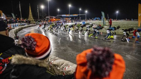 De marathon van 2022 bij de Friese IJsclub Bergum © NL Beeld