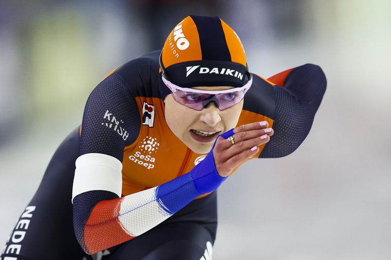 Joy Beune naar persoonlijk record en eerste plek op 3000 meter in Salt Lake City