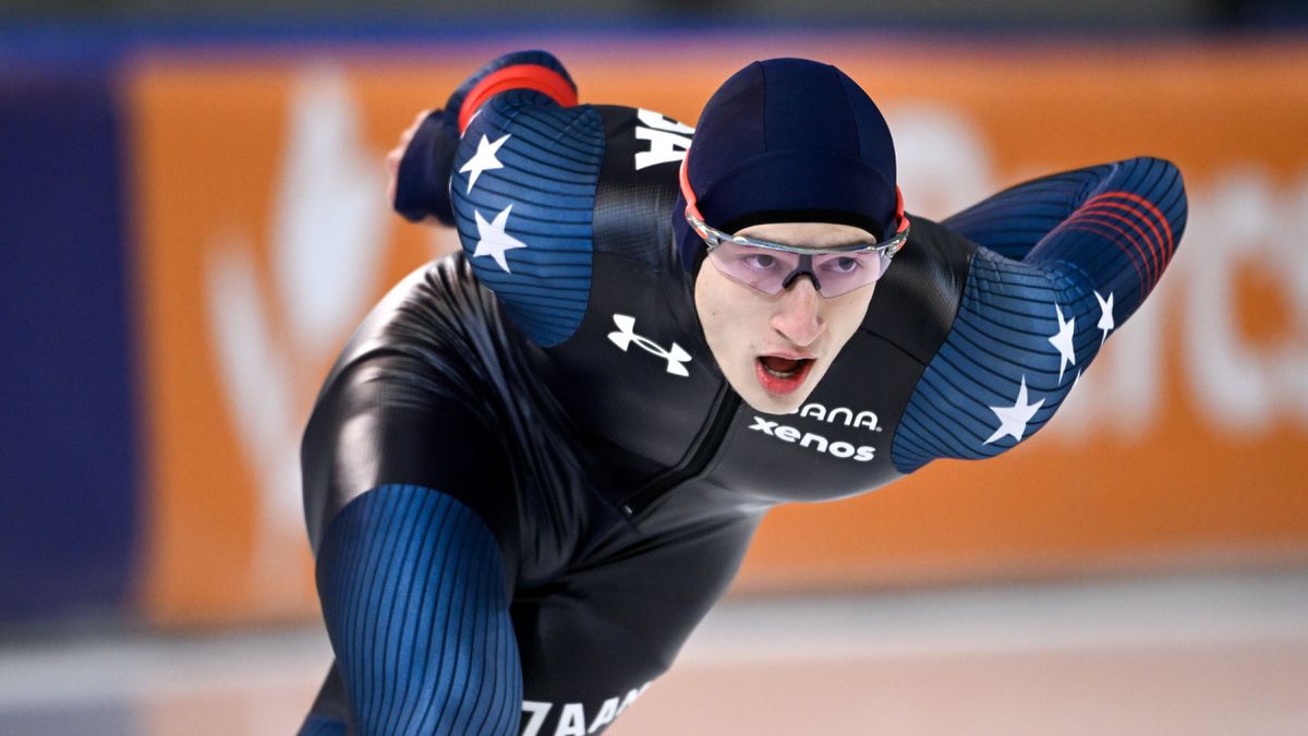 Sensatie: Jordan Stolz (19) breekt wereldrecord op 1000 meter schaatsen