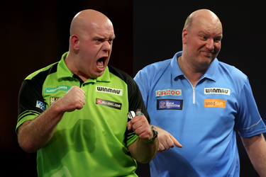 Michael van Gerwen pijnigt boezemvriend Vincent van der Voort op Dutch Darts Masters