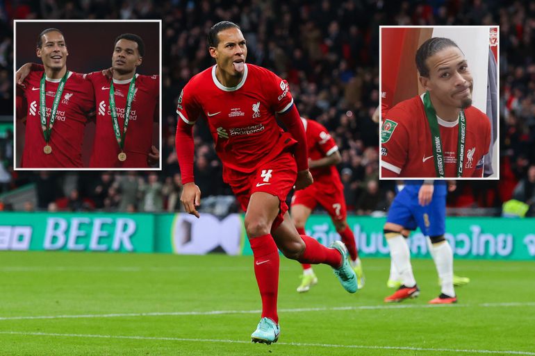 Liverpool gaat los na Cup-winst: kippenvel bij You'll never walk alone, Virgil van Dijk deelt sneer uit