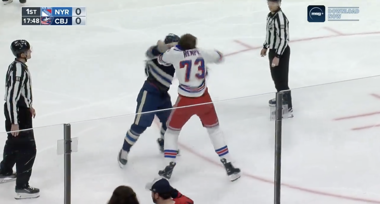 Video | Matt Rempe vecht erop los in NHL: derde knokpartij in vijf duels voor rookie