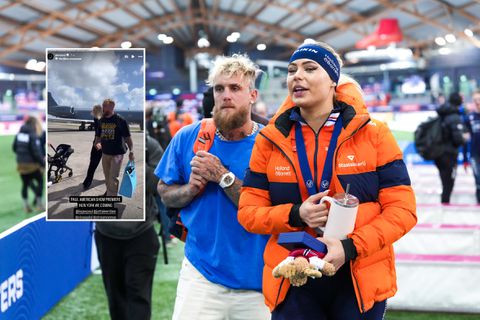 Verliefde Jutta Leerdam reist in stijl naar New York voor bijzonder moment met Jake Paul
