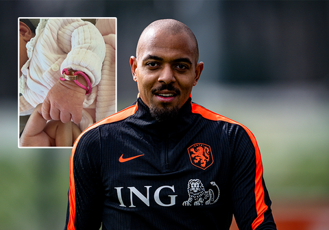 Vrouw van Oranje-international Donyell Malen deelt heugelijk nieuws: 'Gezegend met een babyzusje'