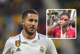 Eden Hazard. Getty Images & X/IntermarcheW, beeldbewerking Sportnieuws.nl