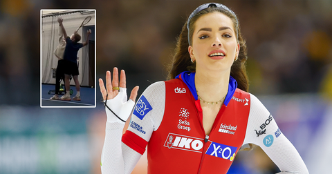 Schaatstalent Pien Hersman slooft zich dankzij bekende vriend uit in andere sport: 'Ik doe mijn best'