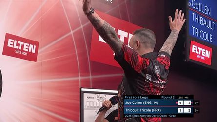 Darters zorgen voor 'meest hilarische leg' ooit in Euro Tour: 'Zullen we een muntje opgooien?'