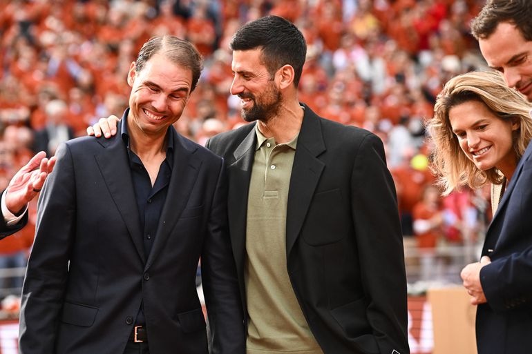 Novak Djokovic breekt bij emotioneel afscheid Rafael Nadal: 'Een deel van mij is met hem verdwenen'