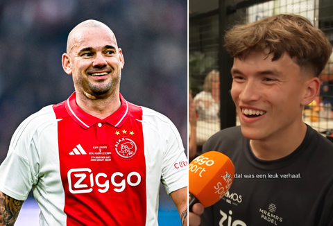 Damián van der Vaart onthult lachend details van stapavond met Wesley Sneijder: 'Eigenlijk houd ik daar niet van'