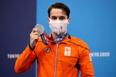 Arno Kamminga met een van zijn twee zilveren medailles tijdens de Olympische Spelen van Tokio © Getty Images
