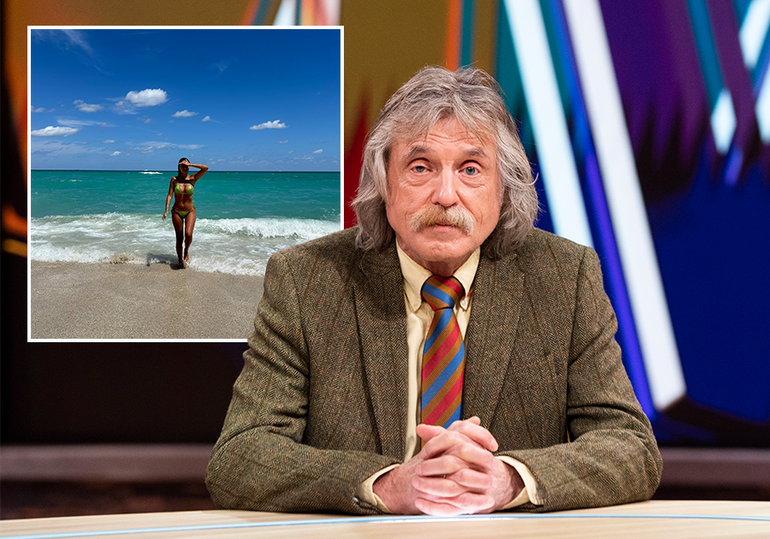 Johan Derksen krijgt opvallende uitnodiging van Monica Geuze: 'Dat zou ik wel eens met hem willen doen'