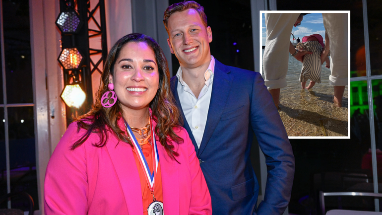 Baby van ex-topzwemster Ranomi Kromowidjojo nu al in voetsporen bekende vader: 'Ze heeft ervan genoten'