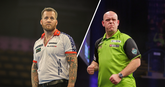 Jules van Dongen en Michael van Gerwen. © PDC Darts