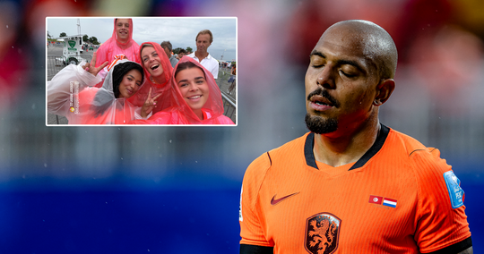 Vrouw van Donyell Malen en dochter Oranje-icoon getroffen door noodweer op WK: 'Lekker zo'