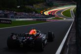 Max Verstappen tijdens VT2 in België. © Getty Images