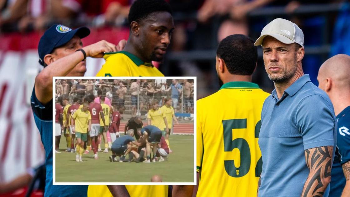 Ruziënde spelers veroorzaken bizarre blessure bij vrouwelijke arbiter tijdens Fortuna-duel