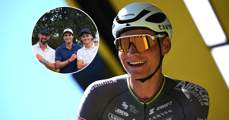 Mathieu van der Poel vertegenwoordigt Europa in bijzonder golfduel met 28-voudig olympisch kampioen: 'Genoten'