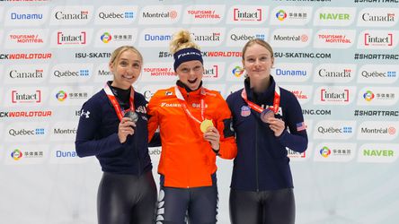 Shorttrackster Xandra Velzeboer boekt bij eerste World Tour twee primeurs in één klap