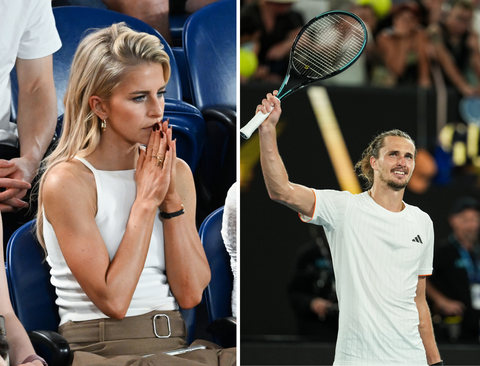 Bekend model (30) duikt weer op bij winnende toptennisser Alexander Zverev op Australian Open