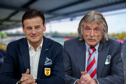 Wilfred Genee en Johan Derksen over 'hun bekerclash': 'Bij finale met Cambuur in onderbroek in studio?'