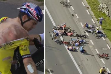 Visma deelt nooit eerder vertoonde beelden van crash Wout van Aert: 'Eerste halfuur was verschrikkelijk'