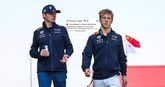 Max Verstappen, Liam Lawson en de post van Giedo van der Garde. Getty Images/Instagram, beeldbewerking Sportnieuws.nl