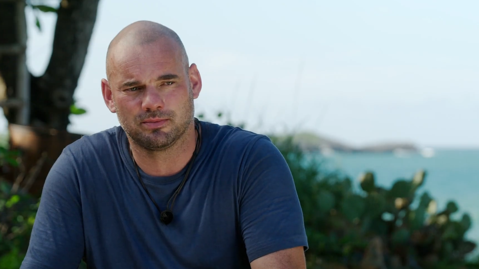 Wesley Sneijder bij Football Island. ©Screenshot Videoland.