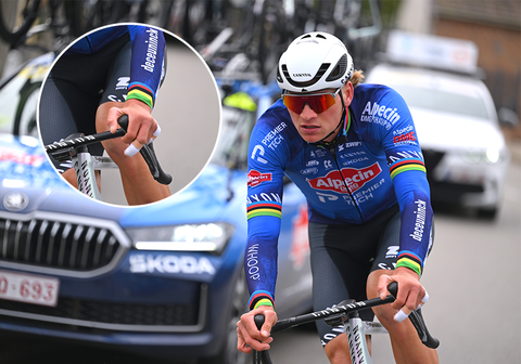 Gewonde Mathieu van der Poel zit 'onaangenaam' op de fiets: 'Het is een vervelende blessure'