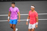 Carlos Alcaraz en Rafael Nadal © Getty Images