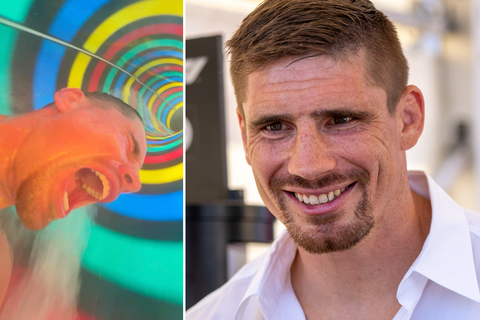 Rico Verhoeven gilt in waterglijbaan: 'Ze dachten dat ik een coole vader was'