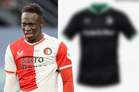Thuis- en uitshirt Feyenoord gelekt: zwarte accenten en kraag met Rotterdamse kleuren