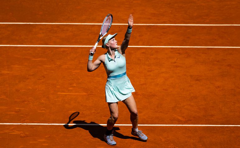 Beste Nederlandse tennisster na teleurstellend debuut op Roland Garros: 'Volgende keer een goede pats geven'