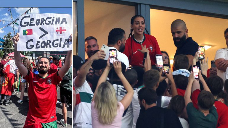 Vriendin Cristiano Ronaldo gaat voor Memphis-kapsel op tribune bij Portugal: fans verklaren haar de liefde