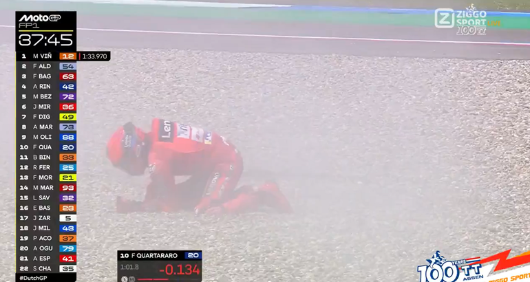 TT Assen opgeschrikt door zware crash van motorsportlegende
