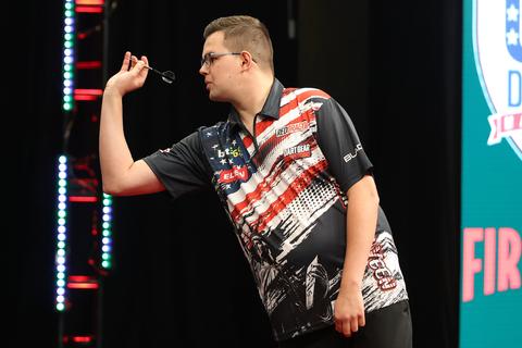 Topdarter Gian van Veen kan na vormdip terugblikken op geslaagd US Darts Masters