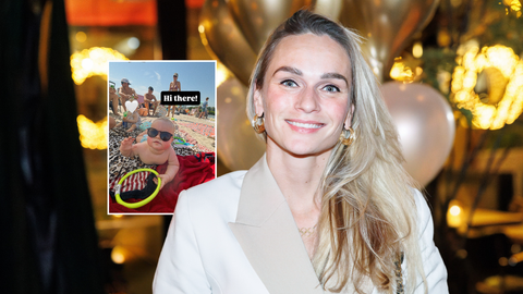 Schaatsicoon Irene Schouten ontsnapt aan de hitte met zoontje Dirk (1)