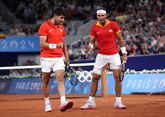 Carlos Alcaraz en Rafael Nadal. © Getty Images