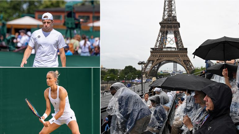 Regen teistert Olympische Spelen in Parijs: Nederlandse tennissers in de wachtkamer