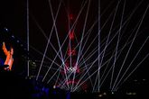 Eiffeltoren tijdens de openingsceremonie van de Spelen in Parijs. © Getty Images