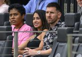 Antonella Roccuzzo en Lionel Messi / Getty Images