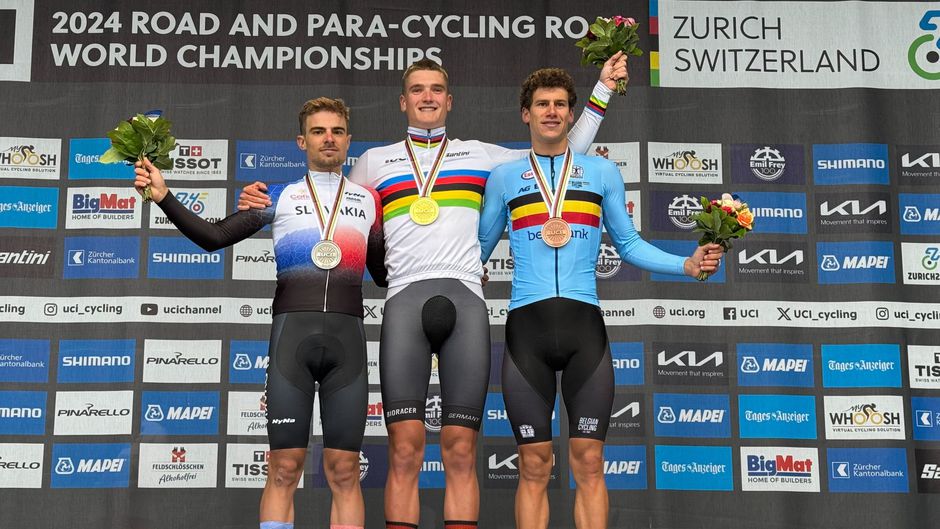 Duitsland levert de wereldkampioen wielrennen bij beloften, Belg derde