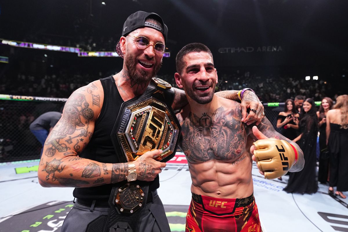 Sergio Ramos door het dolle bij UFC-titelgevecht dankzij spectaculaire knock-out