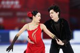 Ren Junfei en Xing Jianing tijdens de Cup of China. © Getty Images.